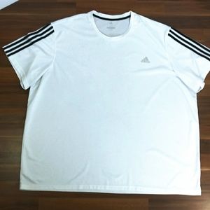 4XL Adidas White & Black Polo Sport Golf+ Shirt